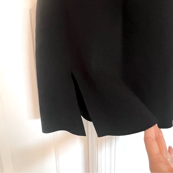Zara Black Mini Dress Strapless with Slit Size Small - Picture 2 of 4